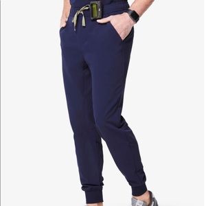FIGS Tansen Short Jogger Scrub Pants Navy